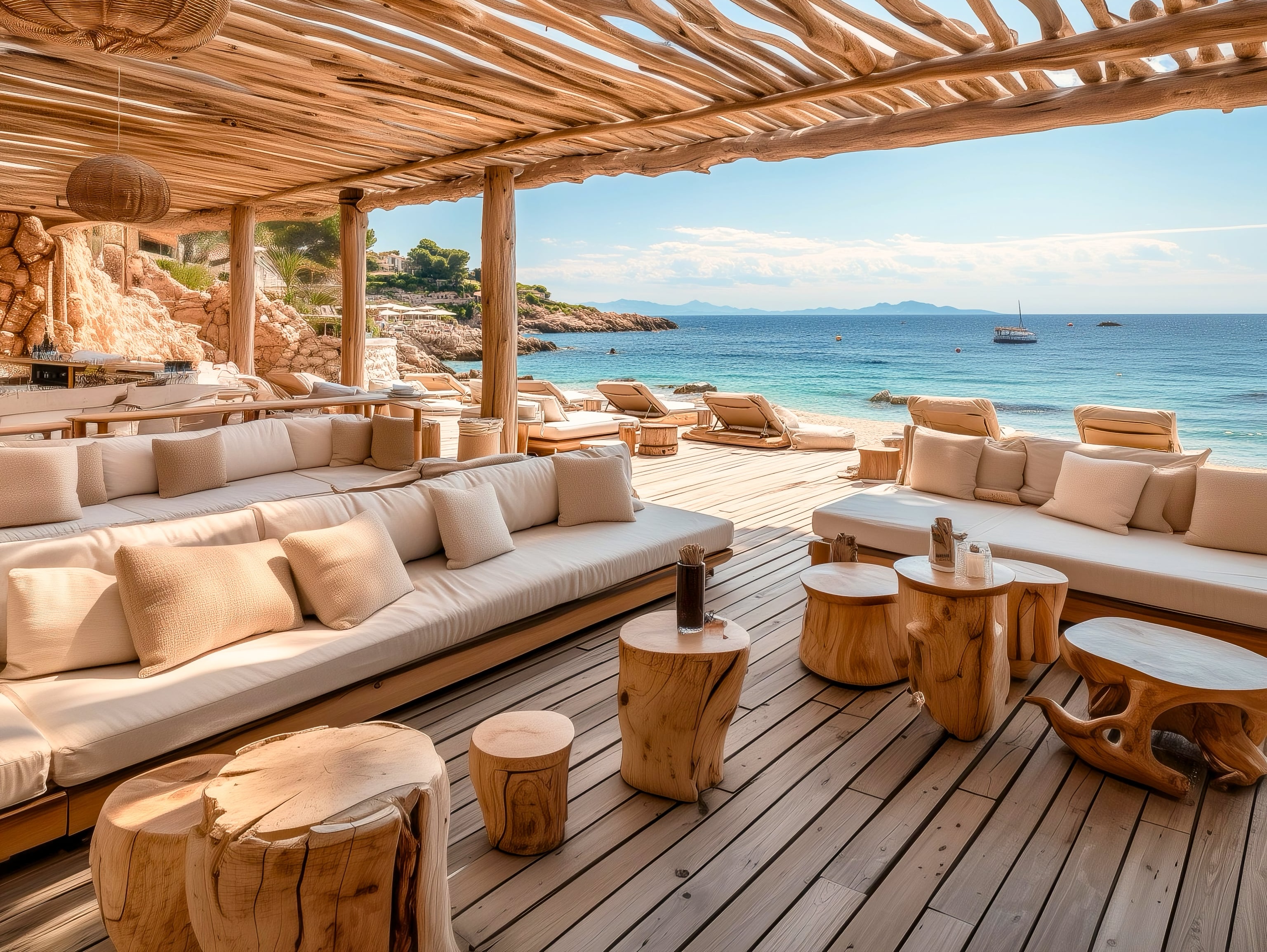 Restaurant and Beach Booking System Background Image
